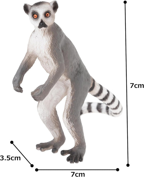 MOJO Ringtail Lemur Toy Figure, Mixed Colors