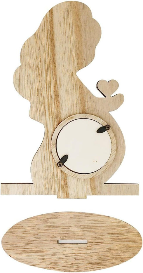 Generic Ultrasound Photo Frame In Wood Sonogram Picture Holder With Stylish Design, Pregnancy Announcements Keepsakes |