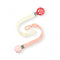 RaZbaby Chompy Silicone Pacifier Holder Clip Set 2 Pack Textured, Soft &