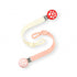 RaZbaby Chompy Silicone Pacifier Holder Clip Set 2 Pack Textured, Soft &