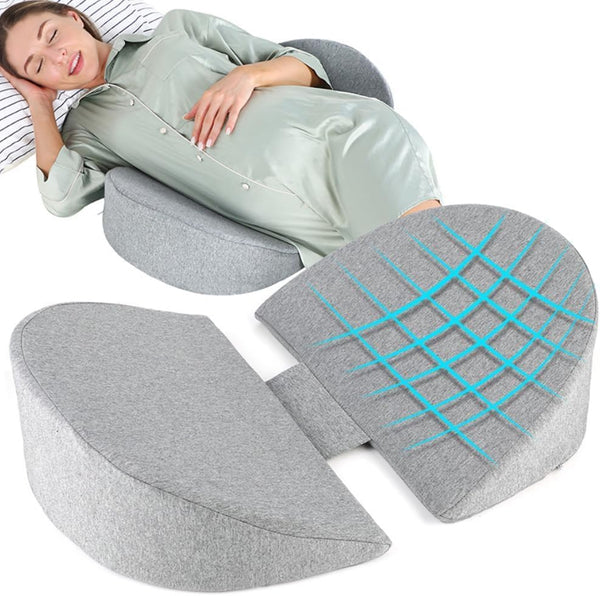 Pregnancy Wedge Pillow for Sleeping, Upgraded Memory Foam Maternity Pillow for Pregnant
