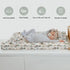 ZoUbqchY 32''16'' Vintage Duck Bows Floral Changing Pad Covers for Baby Girls Boys Green Mallard Ducks Fitted Changing