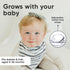 Copper Pearl 4 Pack Soft Cotton Baby Bibs for Drooling and Teething, Adjustable for Newborns to Toddlers, Noah