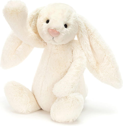 Jellycat Bashful Cream Bunny Stuffed Animal - Large 14 inches, Classic Children's Gift