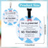 2 Pack PLIGREAT No Touching Baby Car Seat Sign, No Kissing Baby Stroller Tag with Hanging Straps and Clip, No Touch