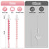 Draklary 4 Pack Pacifier Clips Baby Girls - Paci Clip Silicone Soothe Baby Binky Holder for Newborn Essentials Shower