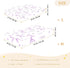 CZXW 52" 28" Purple Bows Crib Sheets Fitted x Natural Cotton Soft & Breathable for Baby Crib Mattress