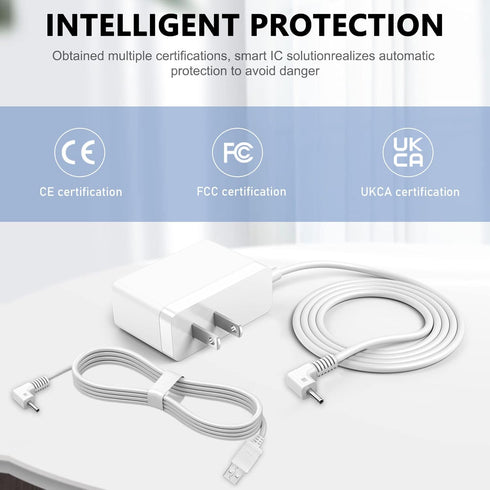 5V Charger for Monitor Unit, 9.8ft Safe Power for Infant Optics Baby DXR-8 Video Monitor