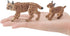 2 Pcs Realistic Lynx Figure, Plastic Lynx Figurine, Simulated Lynx Model for Halloween Christmas Party Favors