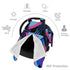 Hcpwzrf 80s Cool Retro Memphis Baby Car Seat Cover & Nursing Cover - Breathable Stretch Multi-Use Cover