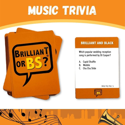 Brilliant or BS? Black Culture Expansion Pack, Trivia Card Game for 4-6 Players, Hilarious Bluffing Game for Adults