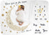 Baby Monthly Milestone Blanket for Boy and Girl, Monthly Blanket for Baby Pictures, 40" x 60" (Golden Moon)
