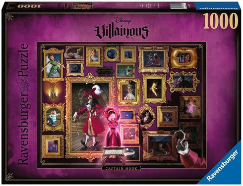 Ravensburger Disney Villainous Captain Hook 1000 Piece Jigsaw Puzzle for Adults - Unique Pieces
