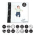 lulujo Baby's First Year Milestone Blanket and Cards Set, Loved Beyond Measure