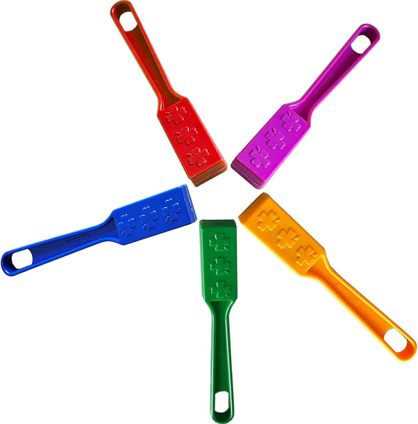 Magnetic Bingo Wands 7.5" with Magnet Bar, 5 Colors Educational Tool for Collecting Paper Clips and More