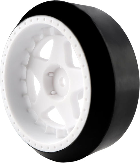 4PCS 12mm Hub Wheels - 1:10 Hard Plastic RC Drift Car Tires for Traxxas HSP Tamiya HPI Kyosho On-Road Drifting Car