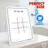 9x6 Inch SCRIBBLEDO Tic Tac Toe Game Dry Erase Board Double-Sided Whiteboard Reusable Classroom Learning Tool Fun