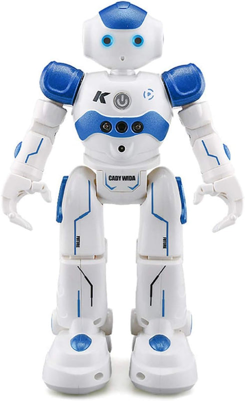 WEECOC RC Robot Toys Gesture Sensing Smart Robot Toy for Kids Can Singing Dancing Speaking Christmas Birthday (White)