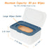 2 Pack Case(2 Wipes Dispenser, Wipe Holder for Baby & Adult, Seposeve Refillable Wipe Container, Keeps Wipes Fresh