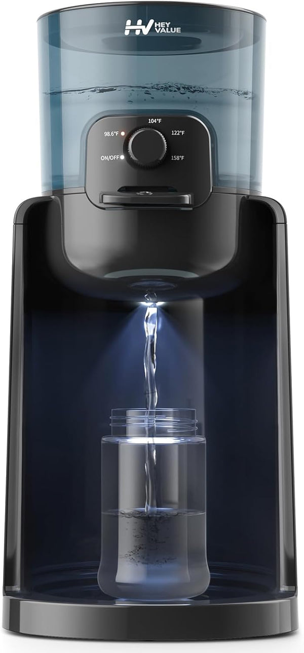 Water Warmer, HEYVALUE Baby Bottle Warmer, Formula Maker with Night Light, 4