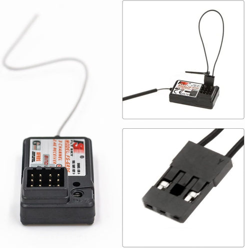 WOAEIUOS FS-GR3E 3CH 2.4GHz FS-GT2 FS-GT2B FS-GT3B FS-GT3C FS-IT4S (2 Flysky Receiver AFHDS Long Range Surface Receiver