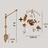 Baby Mobile for Crib, Adjustable Wooden Arm Holder, Easy Install Nursery Accessory, Natural Gift for Newborn