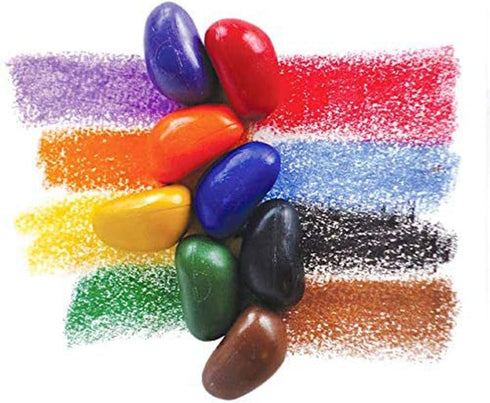8 8 64 Count Crayon Rocks Just Rocks in a Box, Colors, Tripod Grip Crayons Made For Handwriting Development in Kids