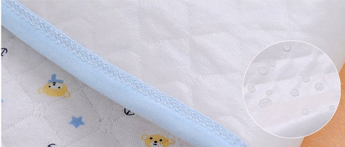 Monvecle Baby Infant Cotton Waterproof Changing Pads - 3pcs Pack, Washable Reusable Diapers Liners Mats (28"x20")
