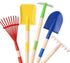 Egashow 5 28" Playset PCS Detatchble Kids Gardening Tools, Metal Beach Digging Toys with Sturdy Wooden Handle, Safe