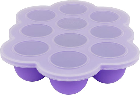 WeeSprout Silicone Freezer Tray with Clip on Lid Perfect Food Storage Container