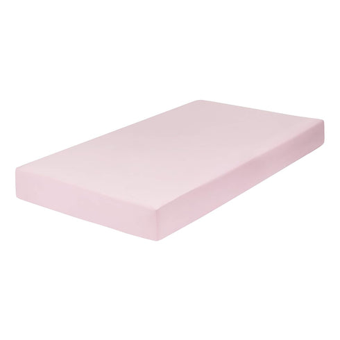 Everyday Kids 2-Pack Fitted Crib Sheets, 100% Soft Microfiber Baby Sheet, Pink and White Nursery Sheets