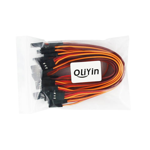 20pcs Male to Male Lead Plug Servo Extension Wire Cable Line, 5.90inch 22awg, 60 Cores for RC Model Aircraft Futaba JR
