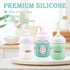 3 Pack 4 oz, Silicone Sleeves for Avent Natural Glass Baby Bottles, Anti Breakage Baby Bottle Holder, Compatible