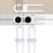 WENPENG Sliding Cabinet Locks for Baby, Baby Proofing Adjustable U-Shaped Baby Safety Latches