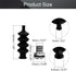 L50mm 2 Sets Fielect Waterproof Push Rod Rubber Seals, with Aluminum Mount, for RC Boat