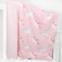 BORITAR Unicorn Baby Blanket, Soft Minky with Double Layer Dotted Backing, 30 x 40 Inch Pink
