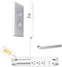 sleek socket No Shock Child Protector, Outlet & Plug Concealer with Protective Cord Clips,