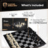 9.5 Inches Set 2 Chess Armory Magnetic Travel Chess - Folding Board with Storage Box & Extra Queen.