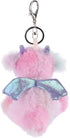 Apricot Lamb Cute Plush Dragon Dinosaur Stuffed Animal Keychain for Kids Bag, Purse, Backpack, Handbag (5 Inches)