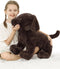 MaoGoLan 24" Giant Chocolate Lab Stuffed Animal, Adorable and Cuddly Large Labrador