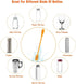 Silicone Bottle Cleaner with Long Handle, 12.5" Water Bottle Cleaning Brush for Baby Bottles, Hydro Flask, Sports