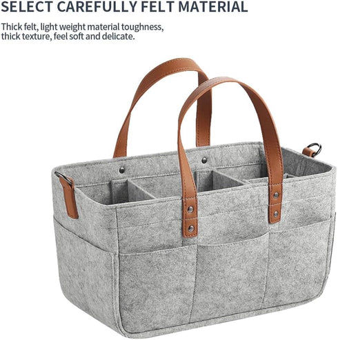 CherryBlossoms Mommy Large Capacity Diaper Bag, Felt Bag Diaper Bag, Baby Travel Storage Bag, Bag Handbag, for Diaper