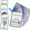 Lachilly English Words Learning Flashcards, 10 Cards with 18 High Frequency Words for Kindergarten Teaching Materials