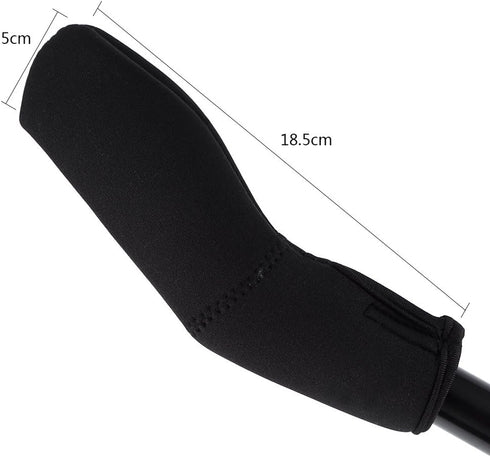 Toddler Stroller Handle Cover, 1 Pair, Black Neoprene Replacement Pushchair Handle Cover for Most Stroller Prams
