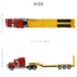 1/50 W900 Scale Semi Truck with Flatbed Trailer Toy for Boys, Metal Large for Kenworth Transport Tractor Truck