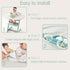 MITCHENIFY Food Catcher Fit for Stokke Tripp Trapp High Chair, Waterproof Long Sleeve Eating Bib, Baby Feeding