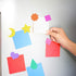 1035 Pcs 15 Colors 3 Sizes 22 Shape Bulk Foam Stickers, Self-Adhesive Geometry Shapes for Kids Classroom Art Crafts