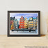 Old Town of Stockholm Jigsaw Puzzles 1000 Pieces for Adults, Popular Touristic Attraction Sweden Wooden Puzzle