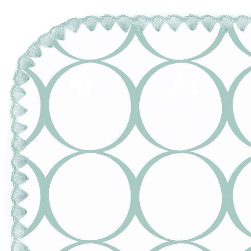SwaddleDesigns Large Receiving Blanket, Ultimate Swaddle for Baby Boys & Girls, SeaCrystal Mod Circles