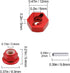 HobbyPark Aluminum 12mm Wheel Hex Nuts & M4 Lock Nuts for 1/10 Scale RC Car Truck Crawler Buggy (8-Pack, Red)